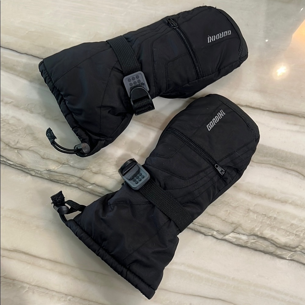 Gordini Kids XL Black Kids Mittens